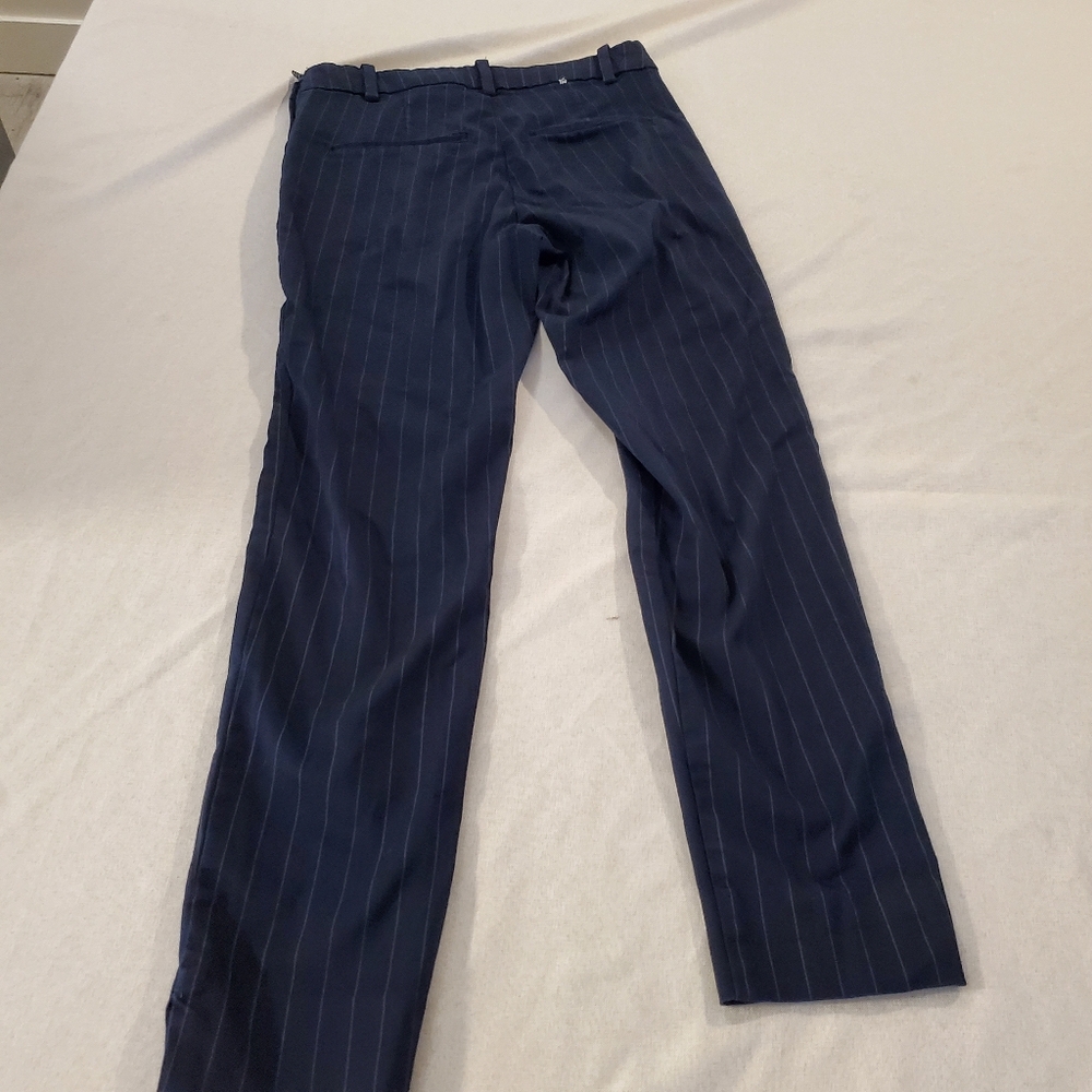 H&M Navy Pinstripe Trousers